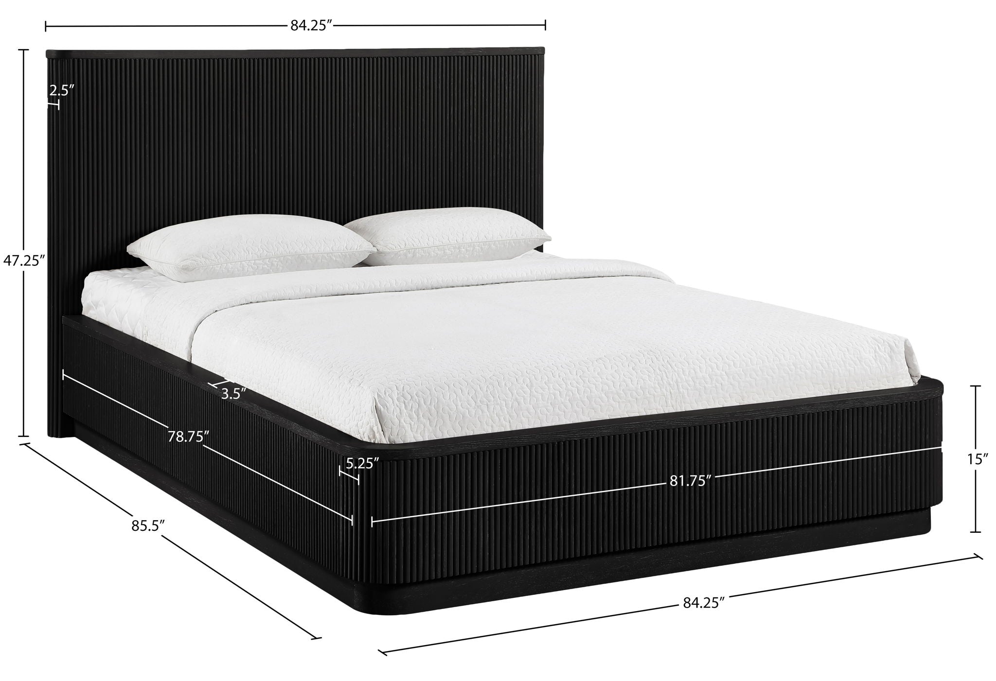 Astrid - Solid Wood And Oak Veneer Bed (3 Boxes)