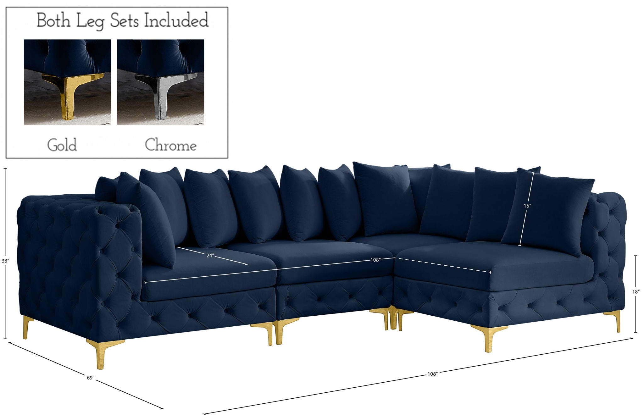 Tremblay - 4 Piece Modular Sectional