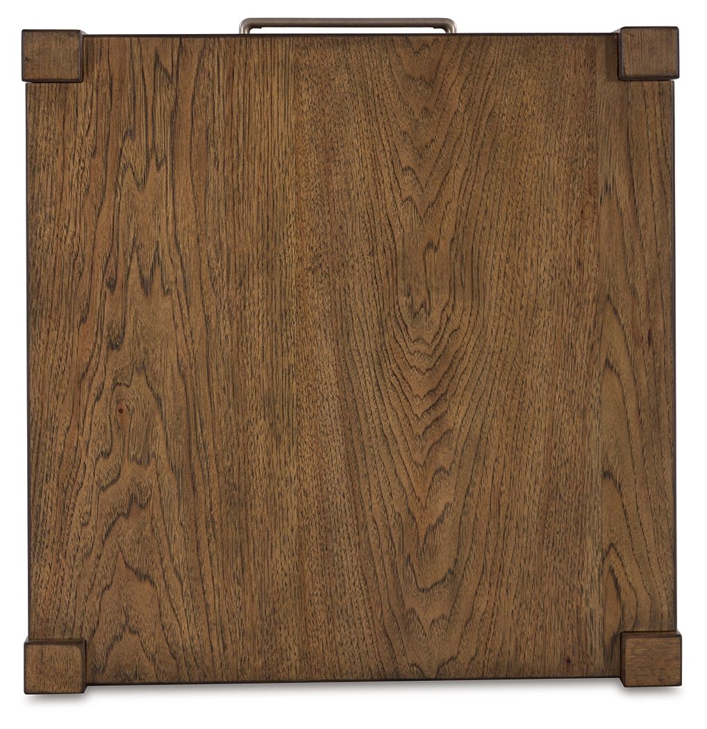 Cabalynn - Square End Table - Light Brown