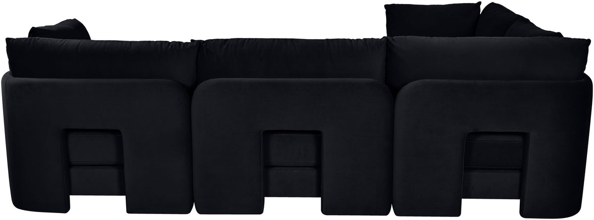 Hammond - Velvet Performance Fabric Upholstered 4 Piece Sectional