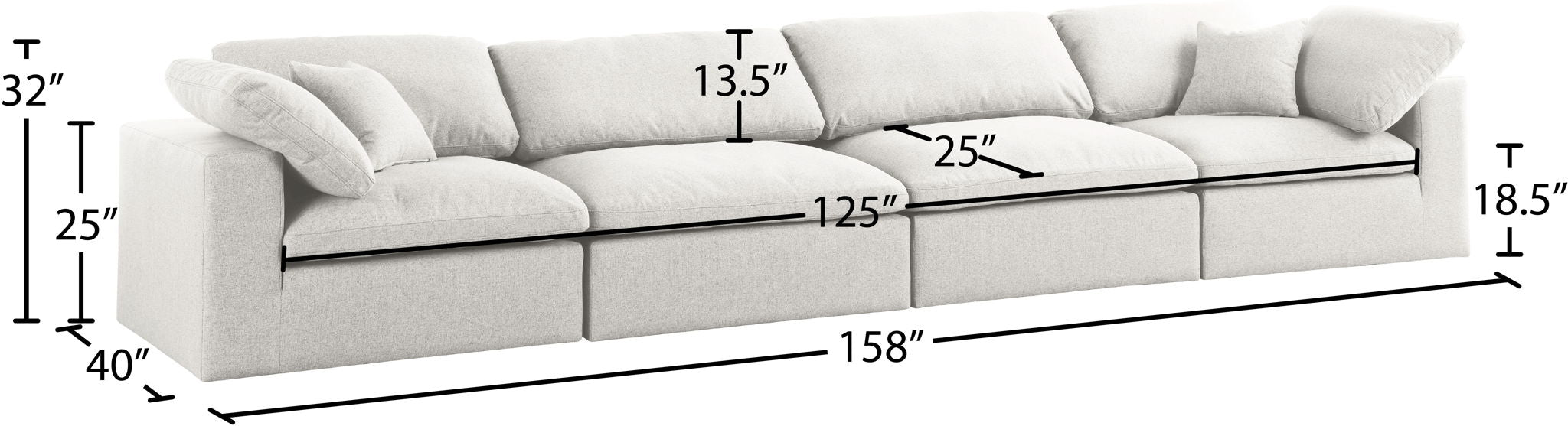Serene - Modular 4 Seat Sofa
