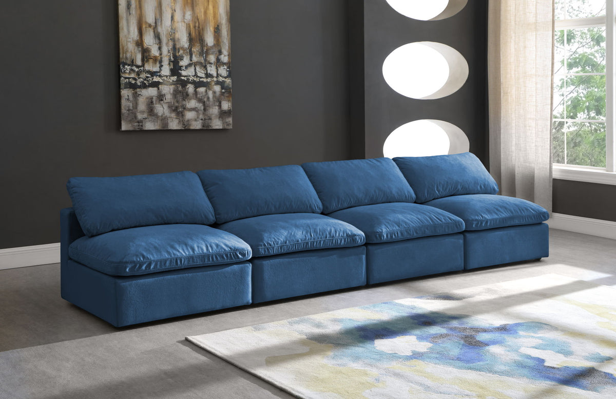 Plush - Modular Armless 4 Seat Sofa