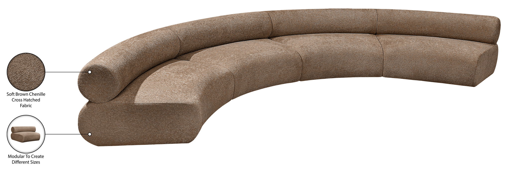 Bale - 4 Piece Modular U-Shaped Sofa