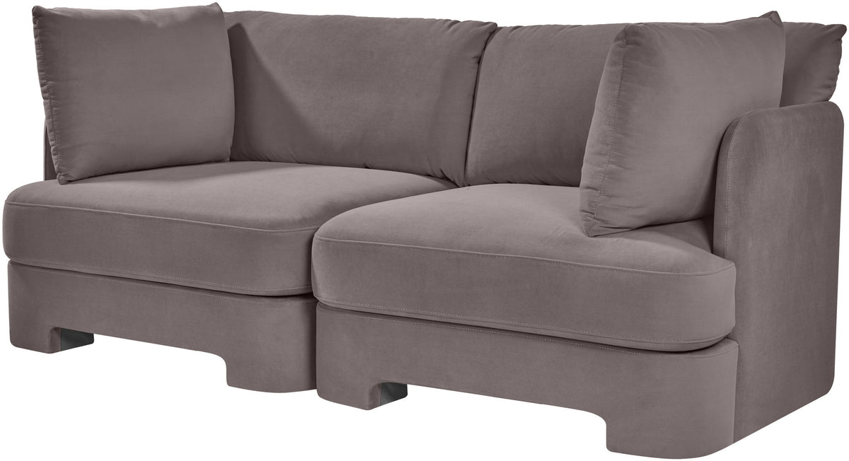 Hammond - Velvet Performance Fabric Upholstered 2 Piece Loveseat