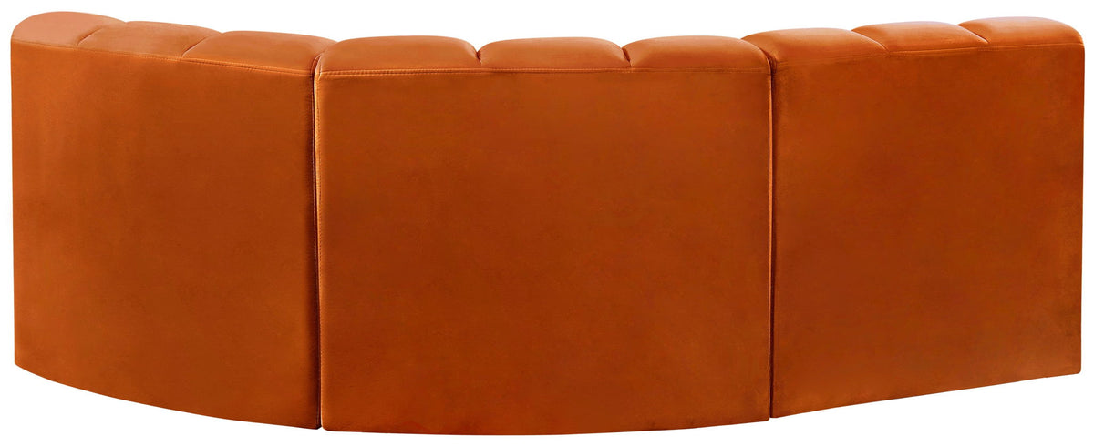 Arc - Velvet 3 Piece Sofa