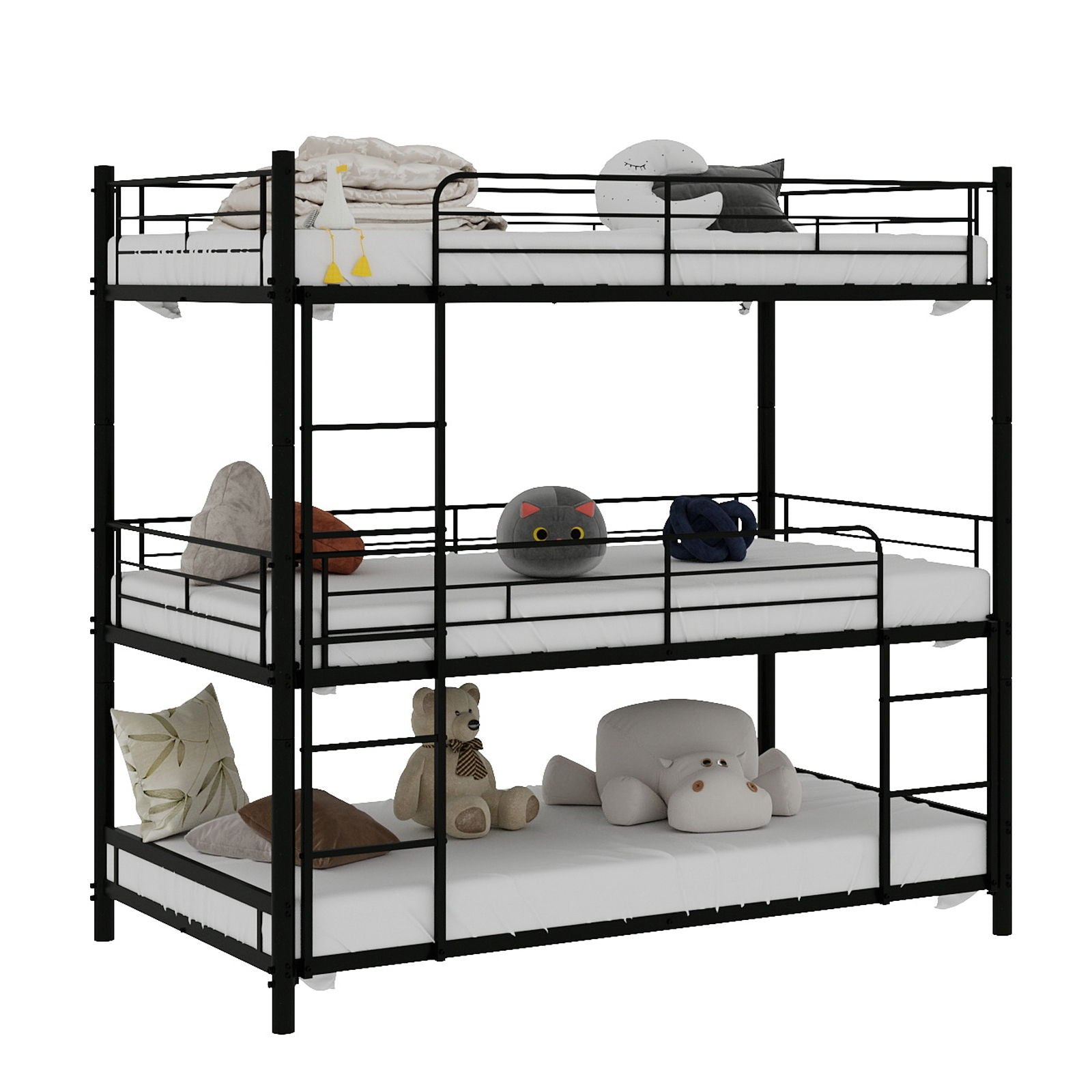 Triple Frame Bed With Built In Ladder