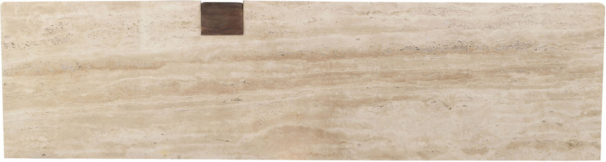 Pietra - Travertine And Mango Wood Sideboard / Buffet - Brown / Beige