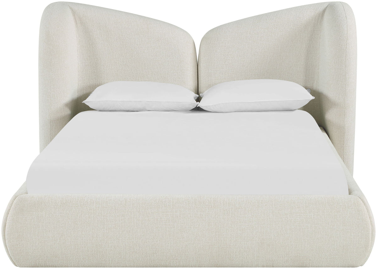 Elowen - Chenille Fabric Upholstered Bed