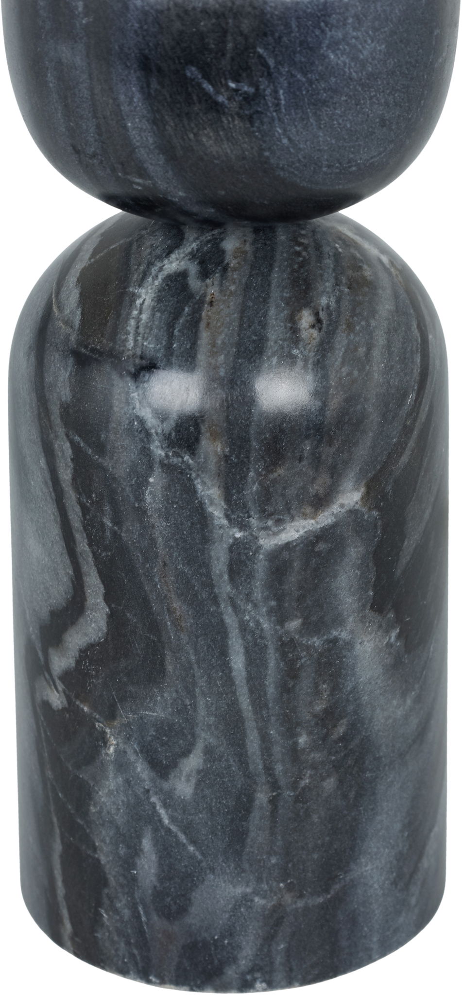 Opus - Genuine Marble, Linen Textured Fabric And Brass Table Lamp