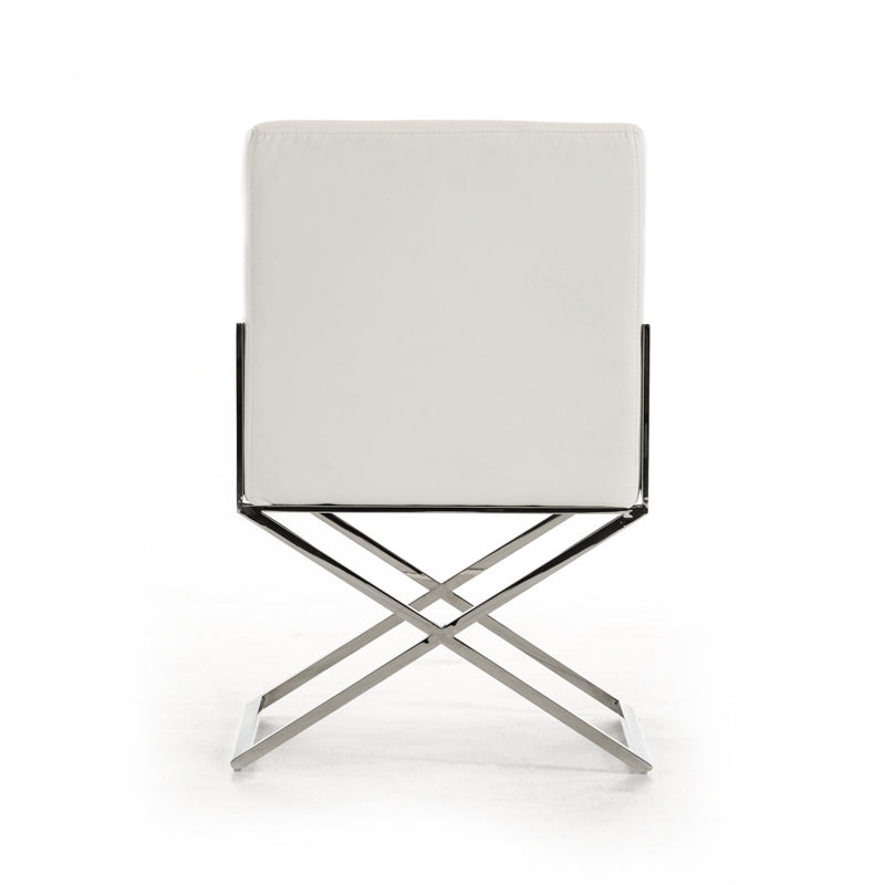 Capra Modern White Leatherette Dining Chair - original 1