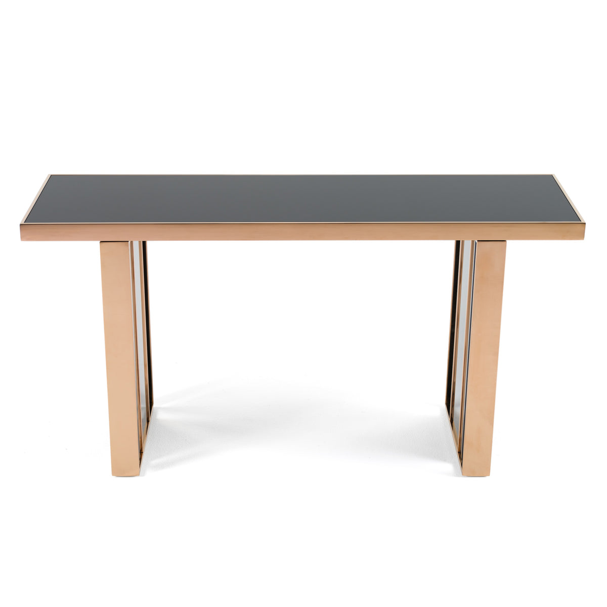 Cartier Modern Black & Rosegold Console Table