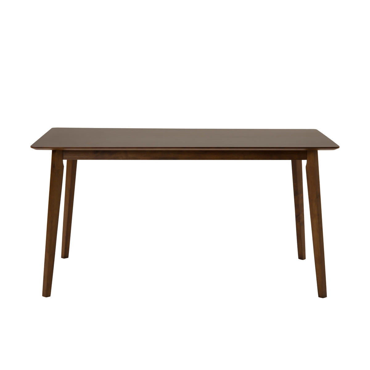 Castillo + Jordan - Modern Grey Fabric + Walnut 5-Piece Dining Set - original 1