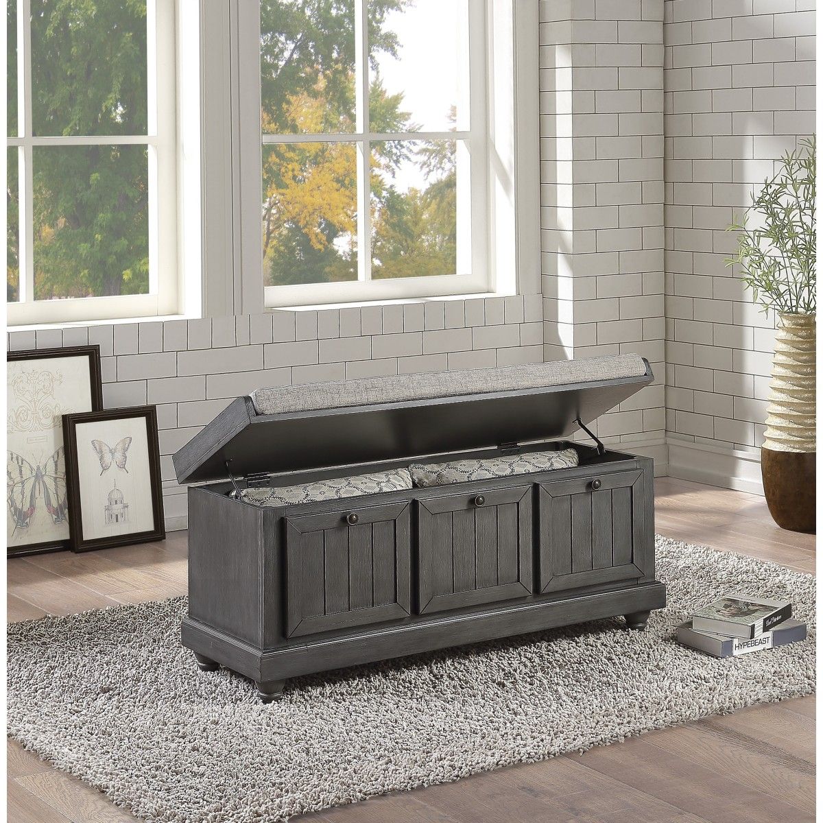 Woodwell - Lift Top Storage Bench