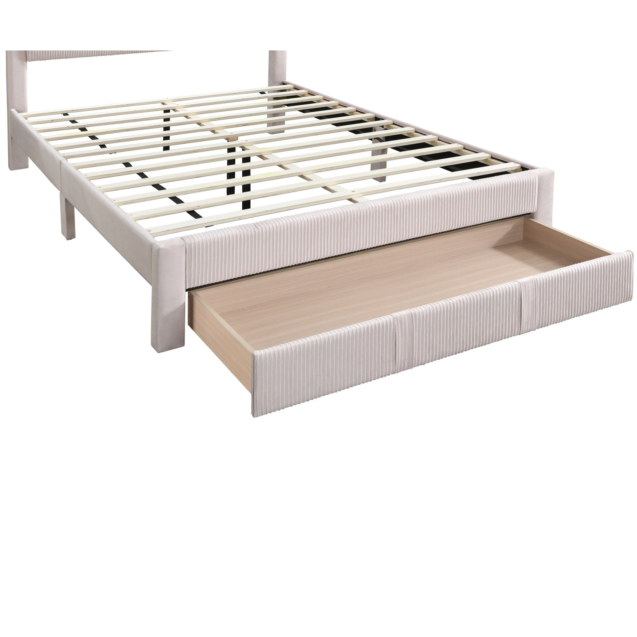 Contemporary Bed & Storage Drawer