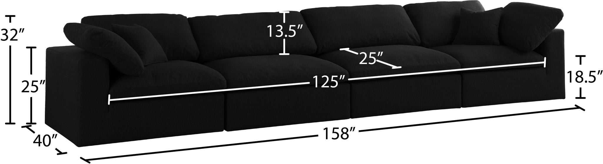 Serene - Modular 4 Seat Sofa
