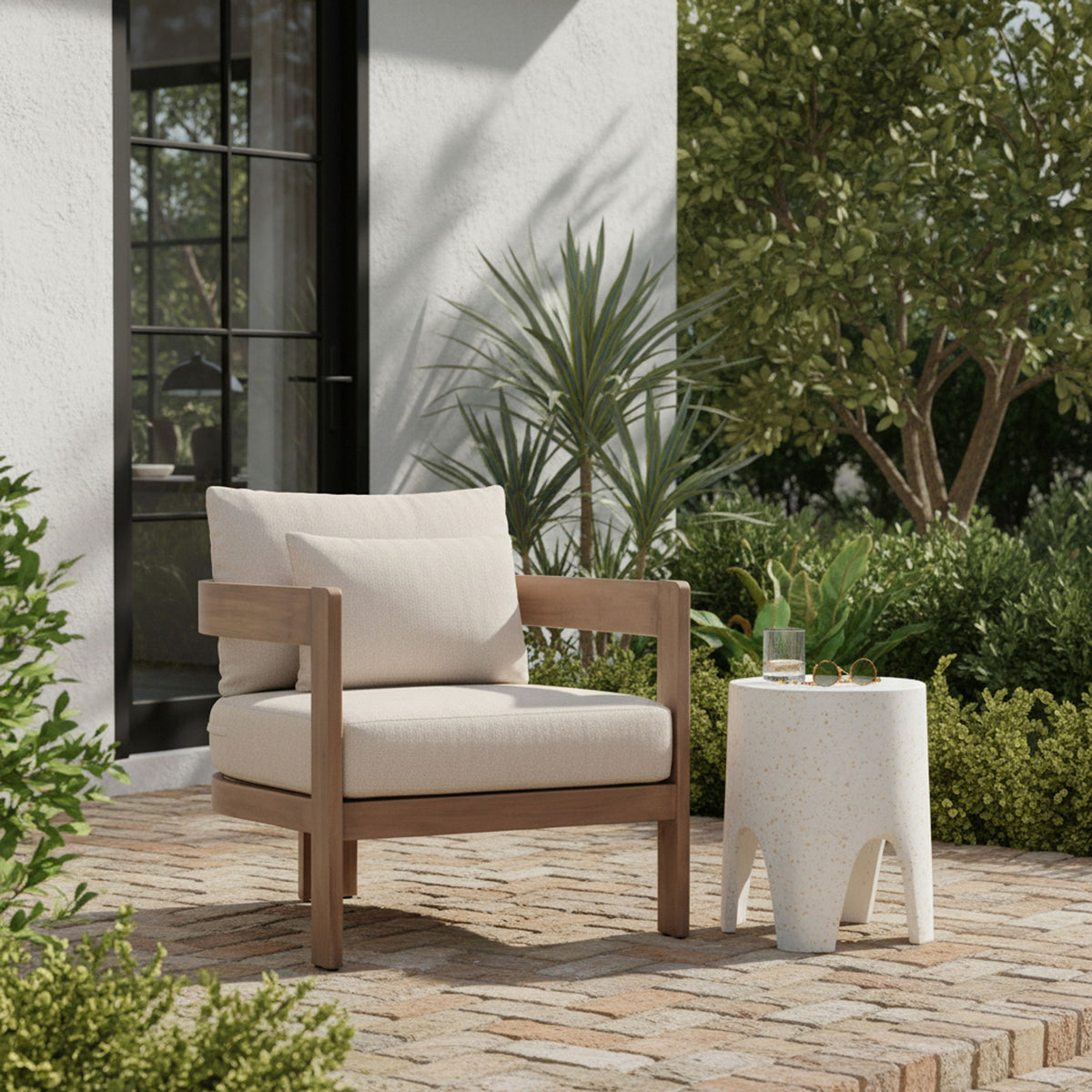 Newport - Water Resistant Fabric Upholstered Outdoor Patio Chair