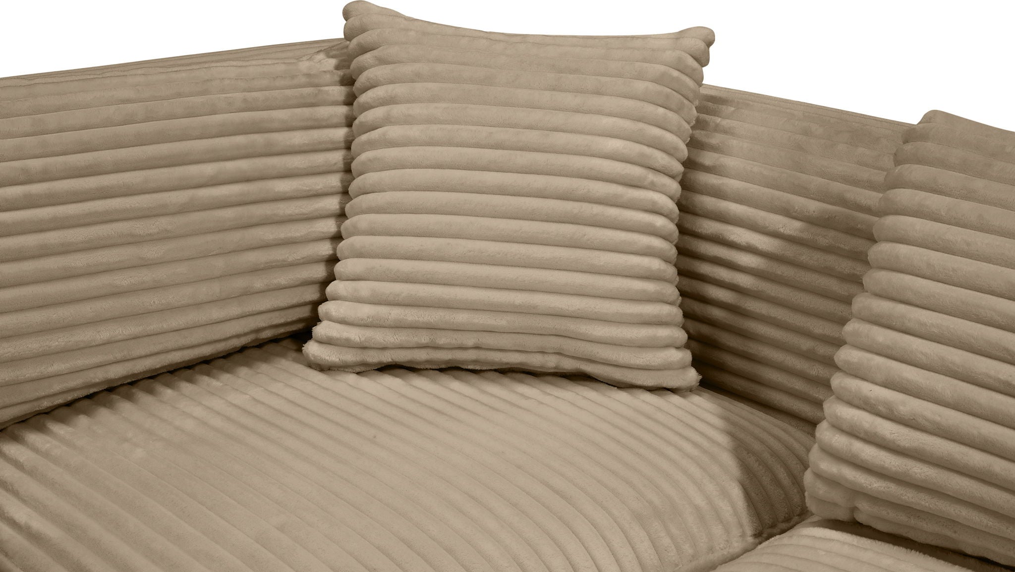 Shaggy - Fabric 6 Piece Modular U-Shaped Sectional
