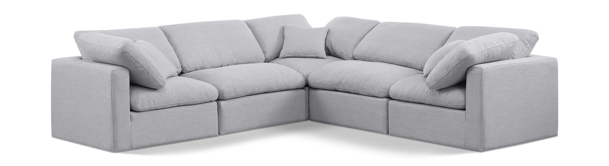 Indulge - Linen 5 Piece Modular Corner Sectional