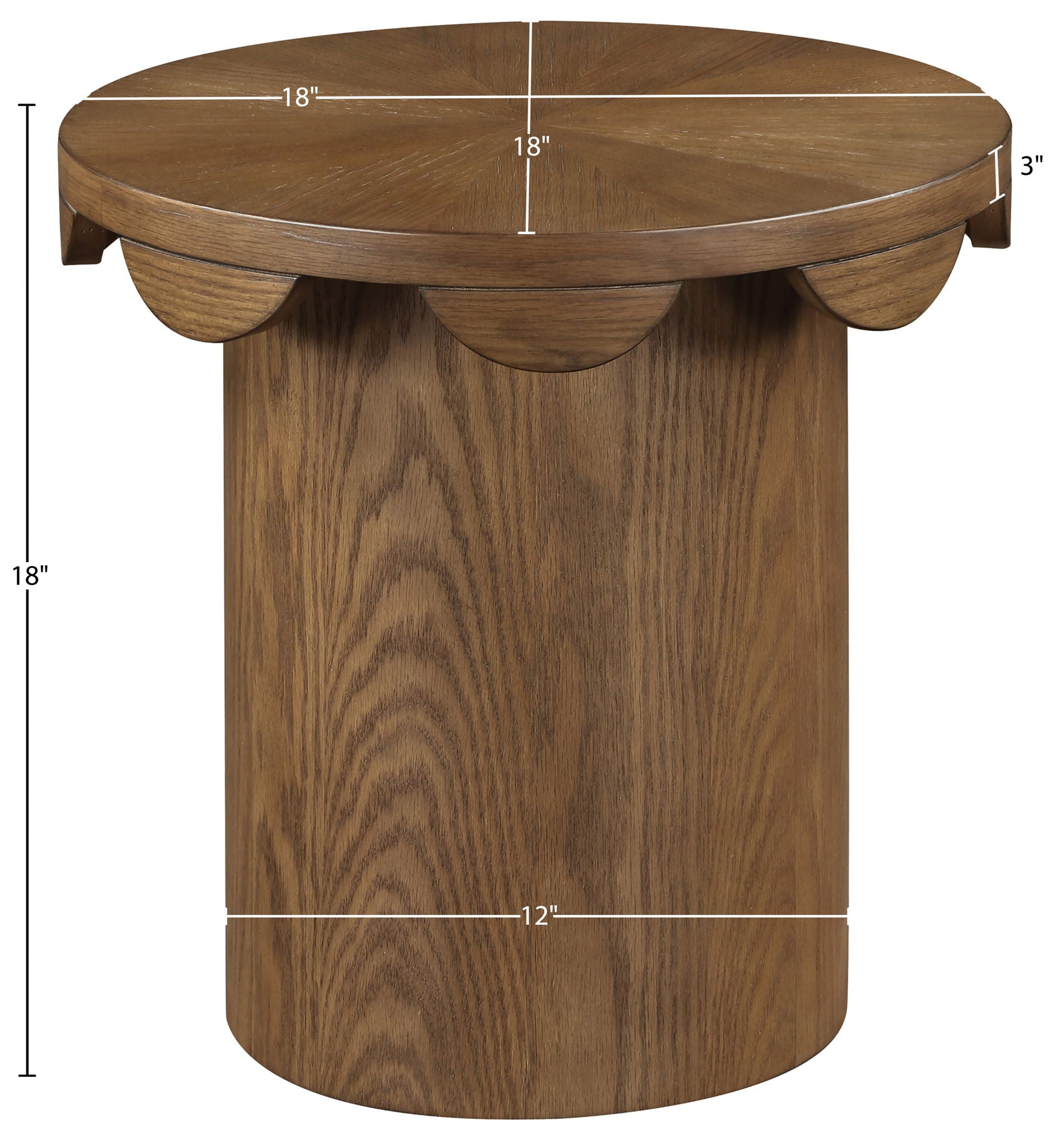 Dahlia - Oak Veneer Table