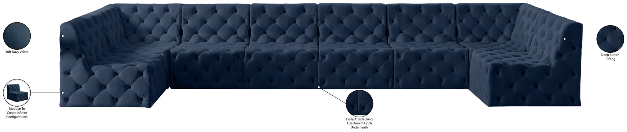 Tuft - 8 Piece Modular Sectional