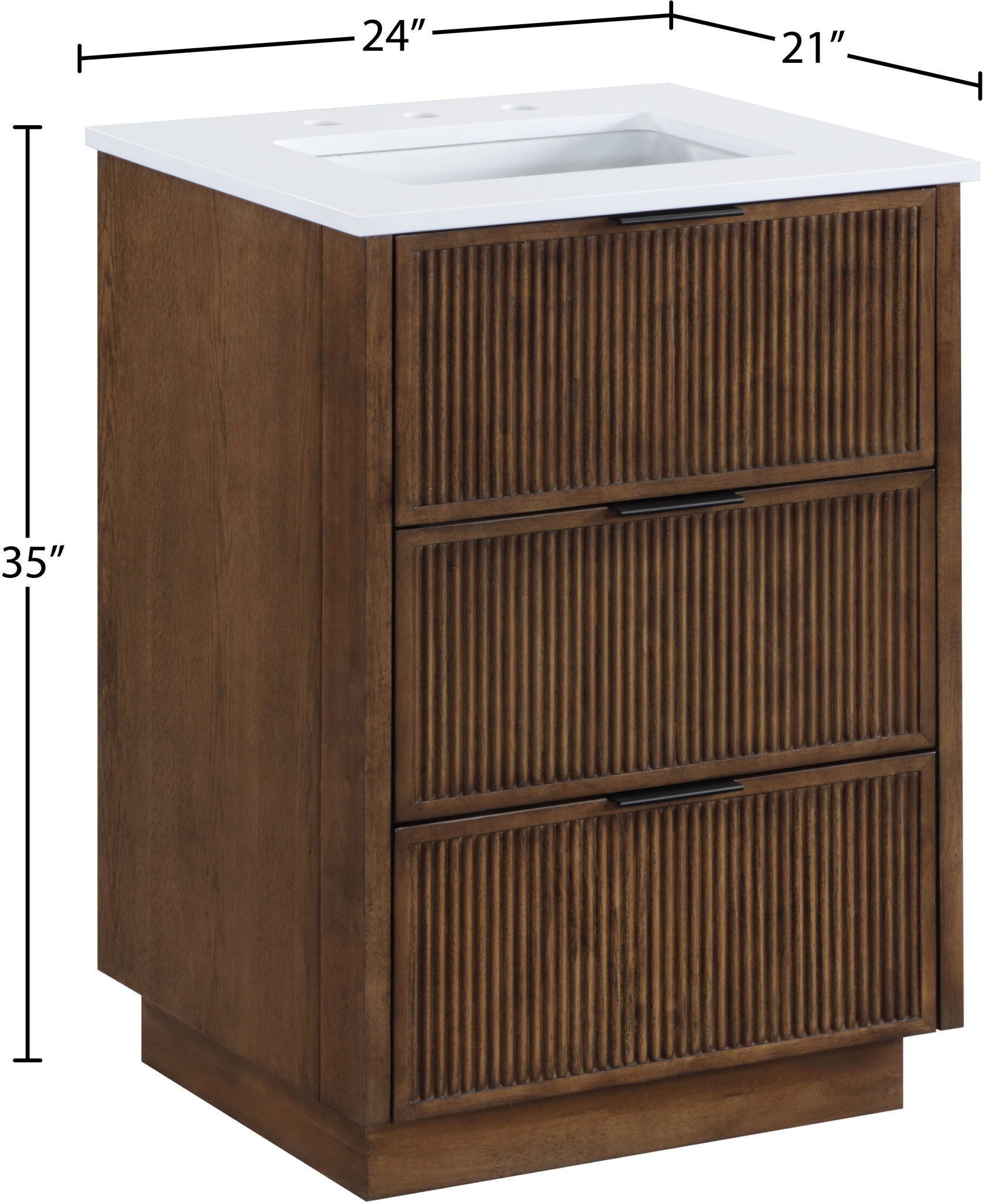 Willard - Engineered Stone And Solid Wood Bathroom Vanity