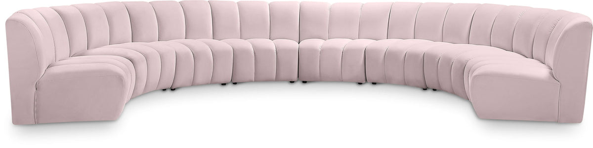 Infinity - 8 Piece Velvet Modular Sectional