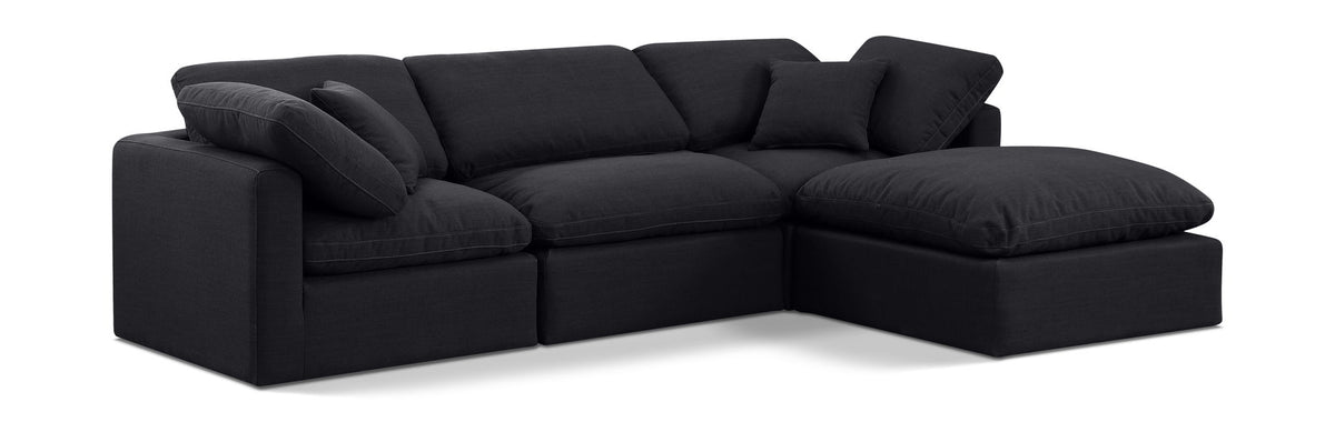 Indulge - Linen 4 Piece Modular Sectional With Chaise