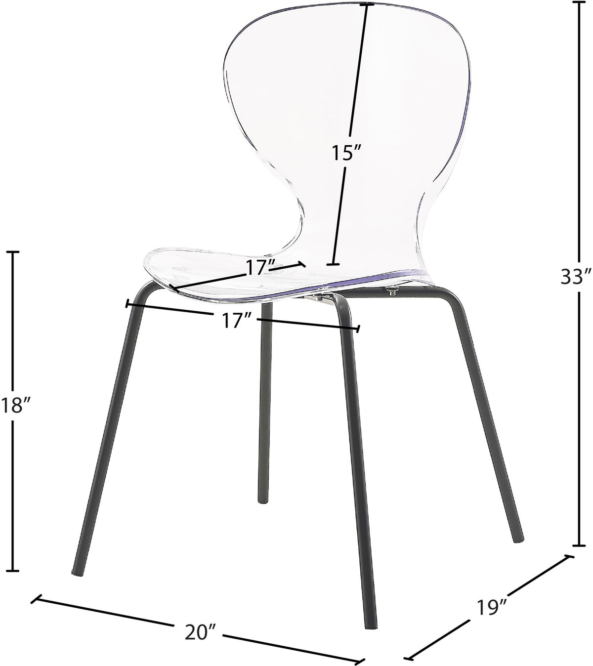 Clarion - Metal Dining Chair (Set of 2) - Matte Black