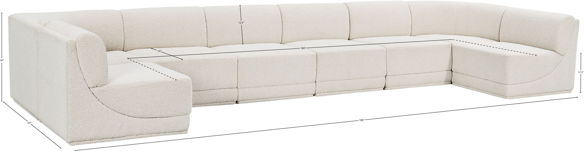 Ollie - 8 Piece Modular Sectional