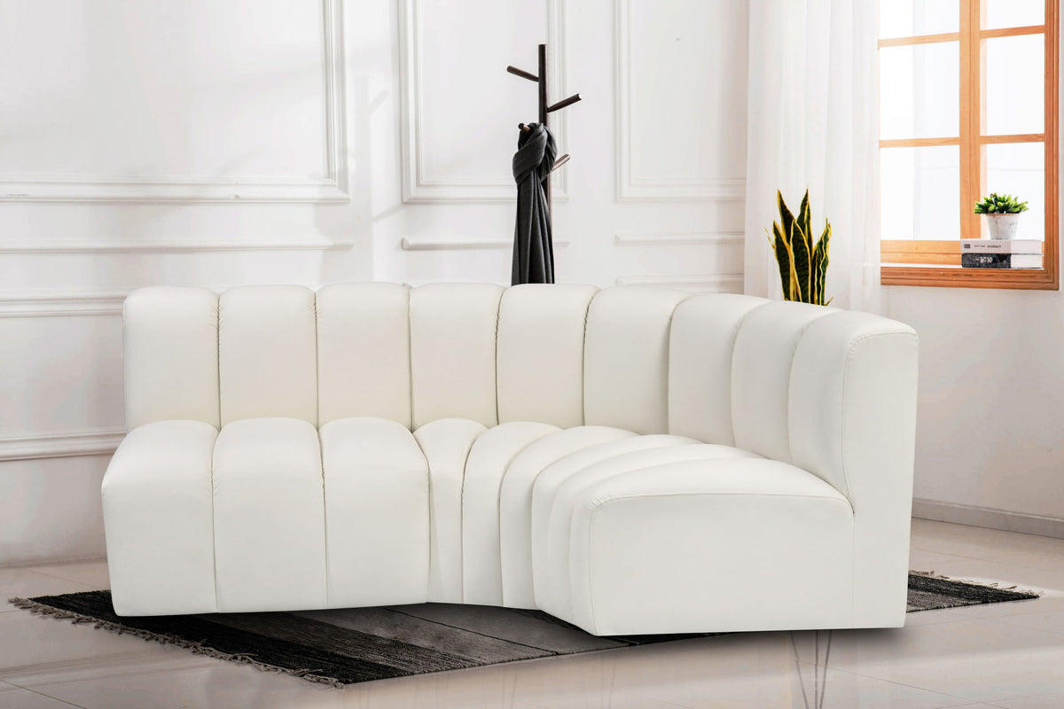 Arc - Faux Leather 3 Piece Sofa