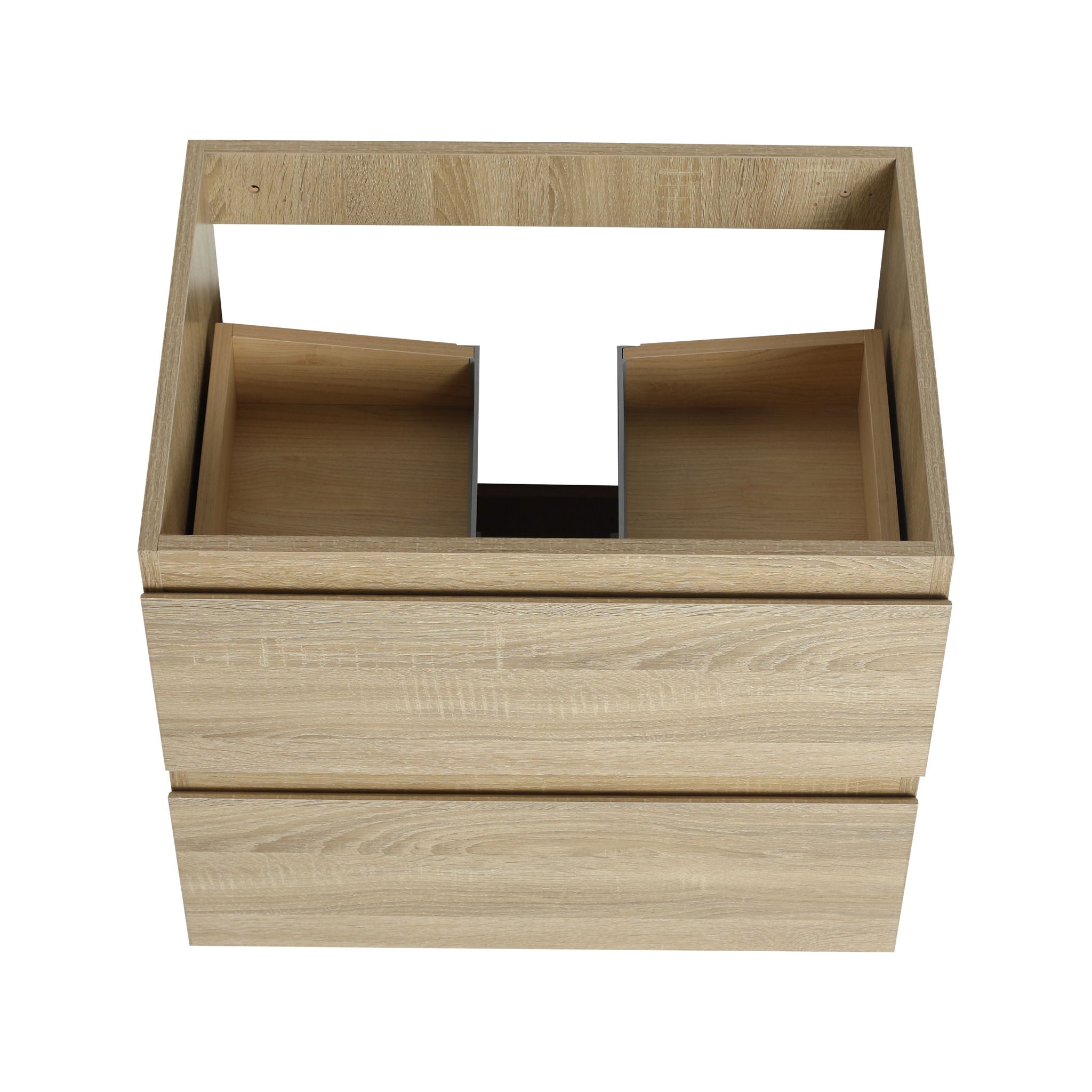 Wall Mounted Bathroom Vanity & Sink, 2 Soft Close Drawers