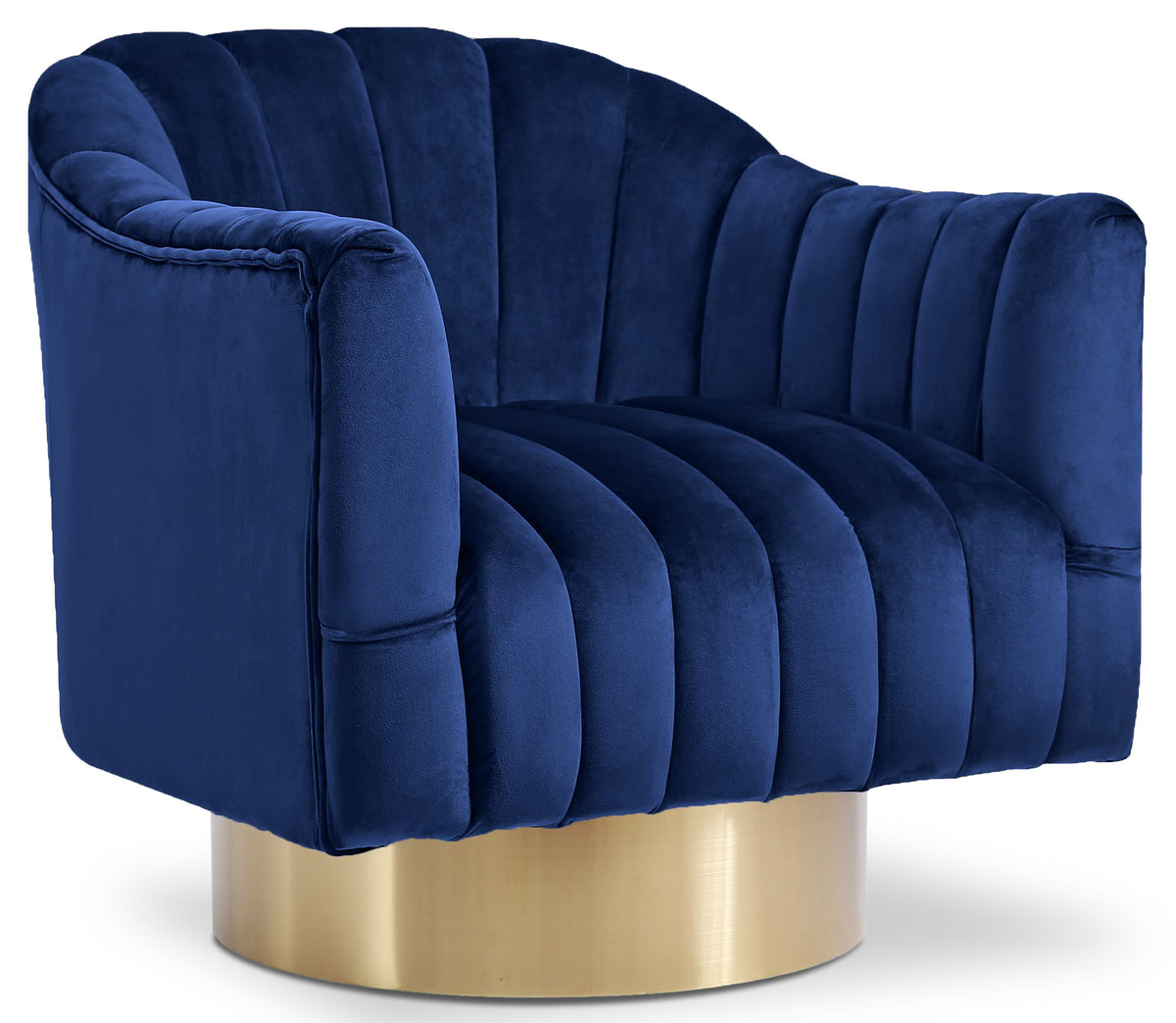 Farrah - Accent Chair with Gold Base