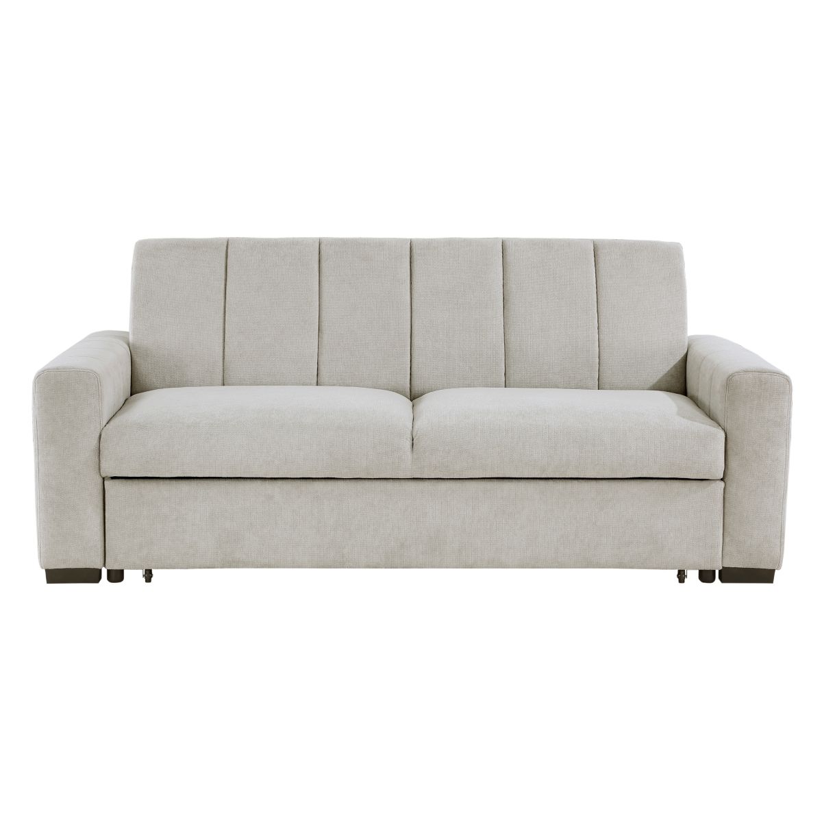 Michah - Convertible Sofa With Pull-Out Bed - Light Gray