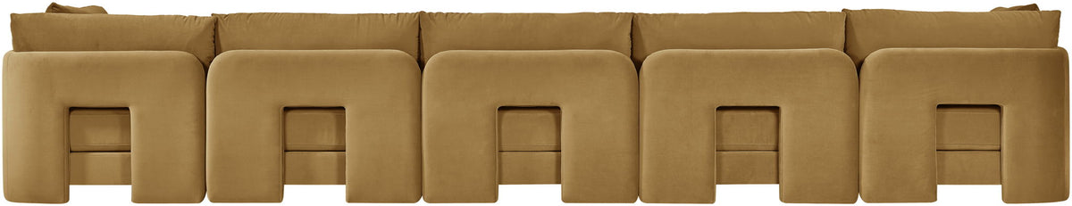 Hammond - Velvet Performance Fabric Upholstered 5 Piece Sofa