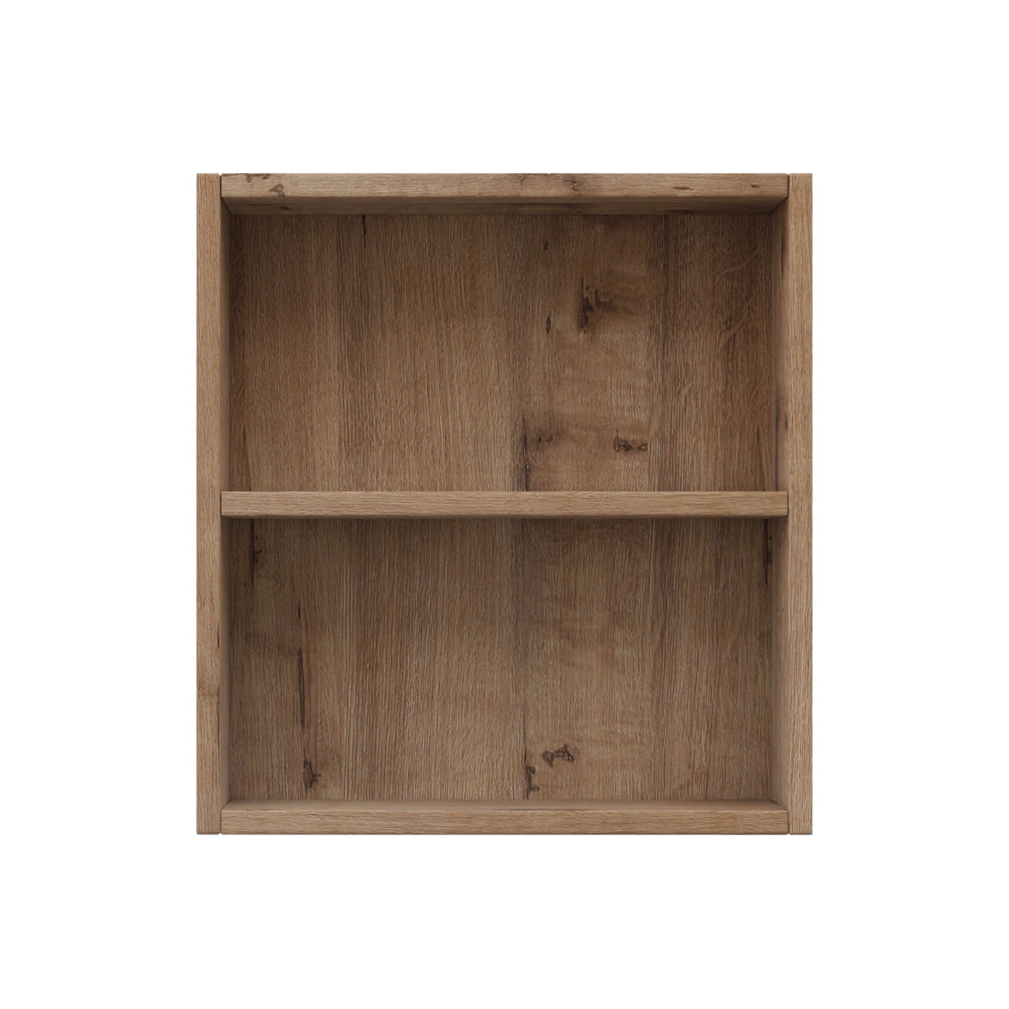 Wall Mounted Bathroom Vanity With Open Shelf, 29" Size (Vanity Only) - Imitative Oak