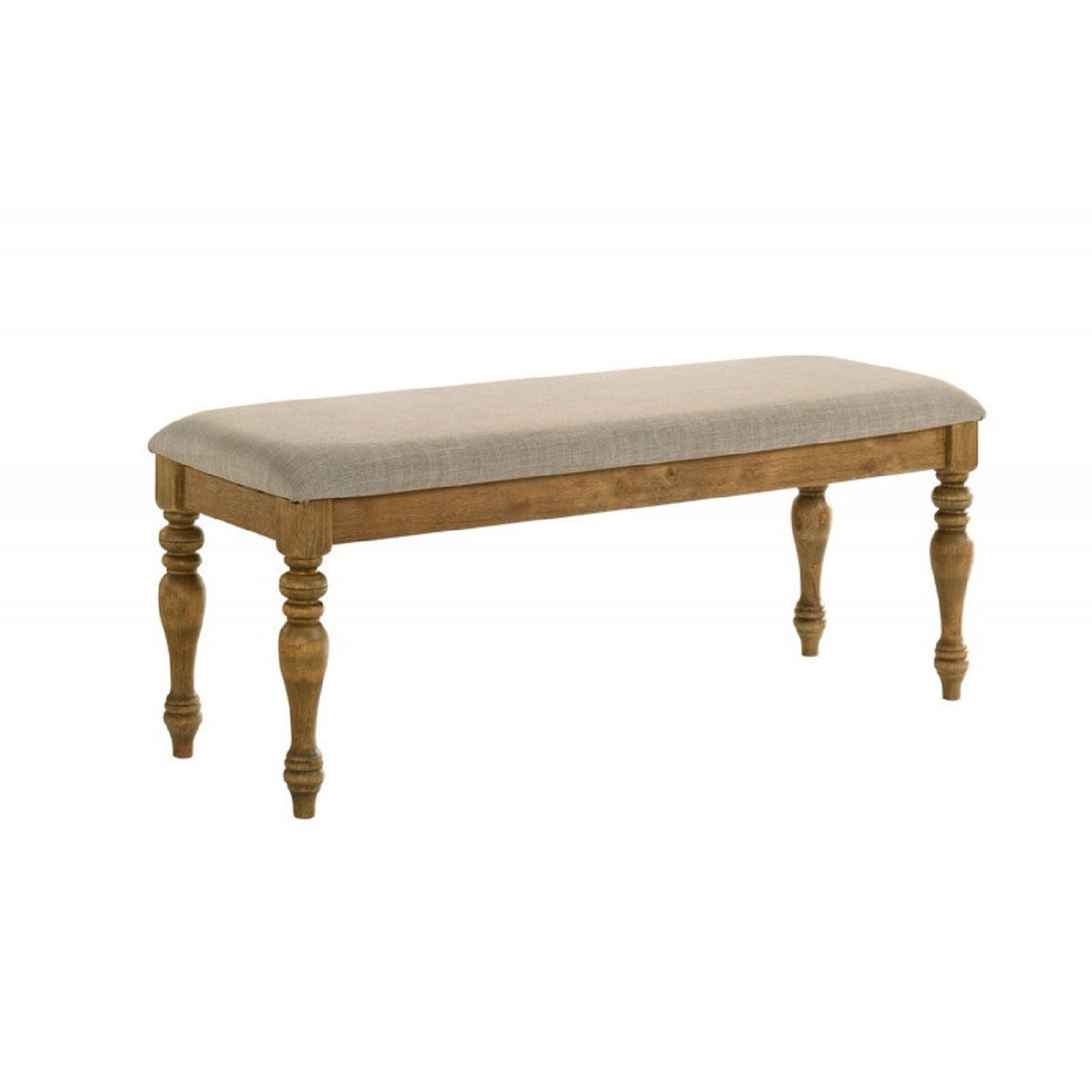 Dining Bench With Cushion - Brown