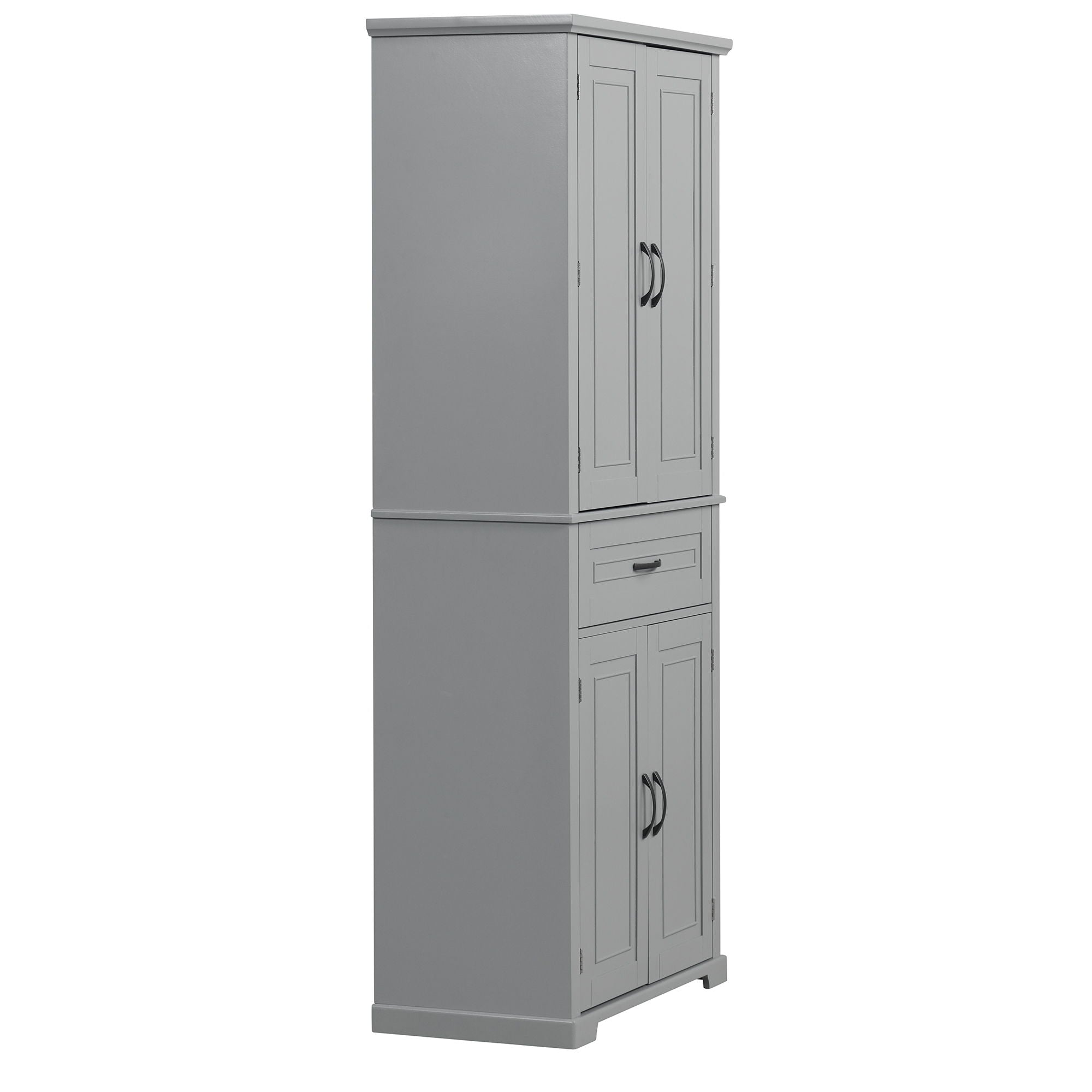 Bathroom Storage Cabinet With Doors And Drawer, Adjustable Shelf
