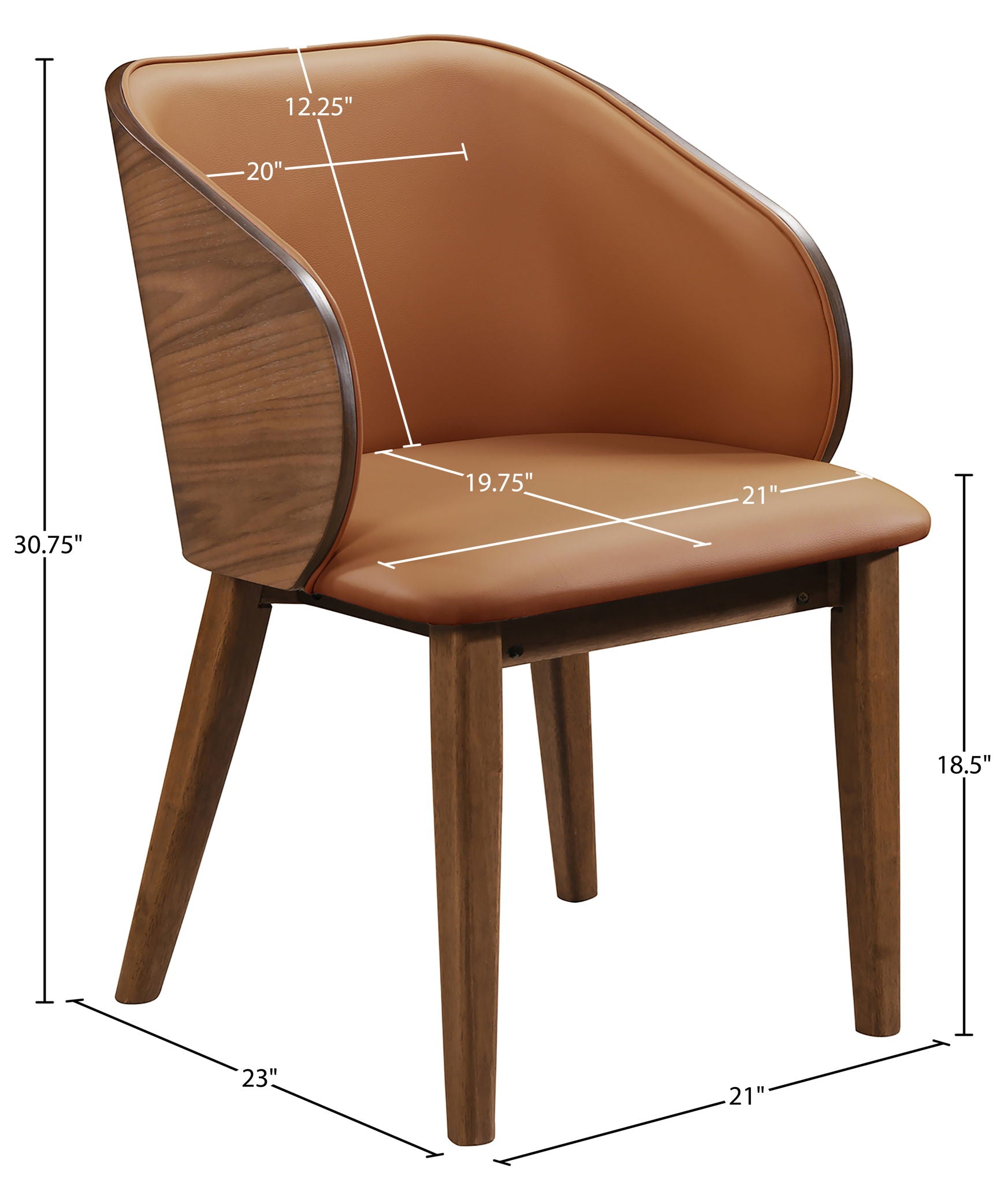 Glenwood - Vegan Leather Upholstered Dining Chair (Set of 2)