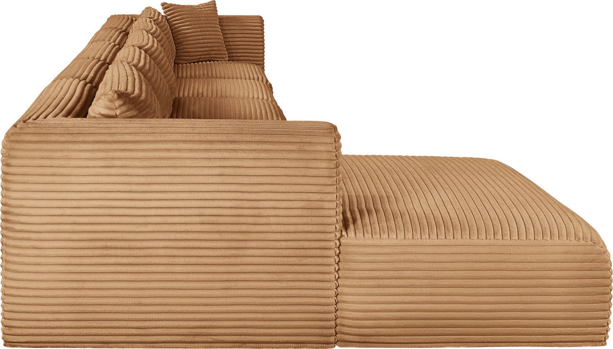 Shaggy - Fabric 5 Piece Modular Sectional With Chaise
