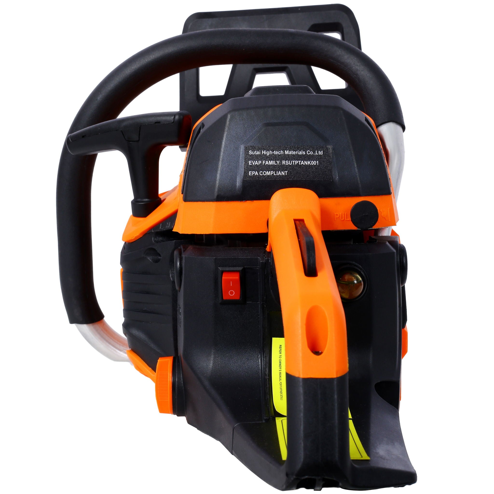 62Cc Gas Powered Chainsaw 22" 2 Cycle Petrol Handheld Chain Saw Epa Compliant For Wood Cutting Aluminium - Orange