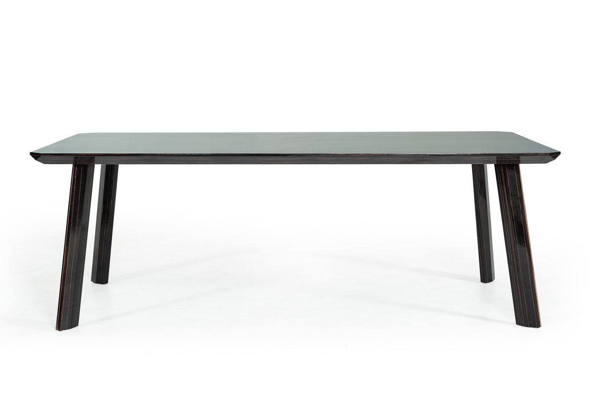 Chadwick Modern Ebony & Rosegold Dining Table