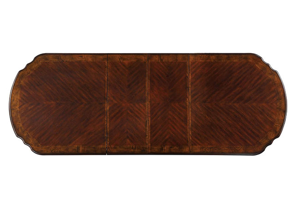 Canyonville Brown Cherry 7-Piece Traditional Solid Wood/Leatherette Dining Room Set (Dining Table & 6 Chairs)