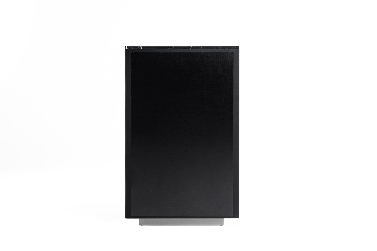 Concord - Modern Black Marble + Black Ash + Aluminum Chest