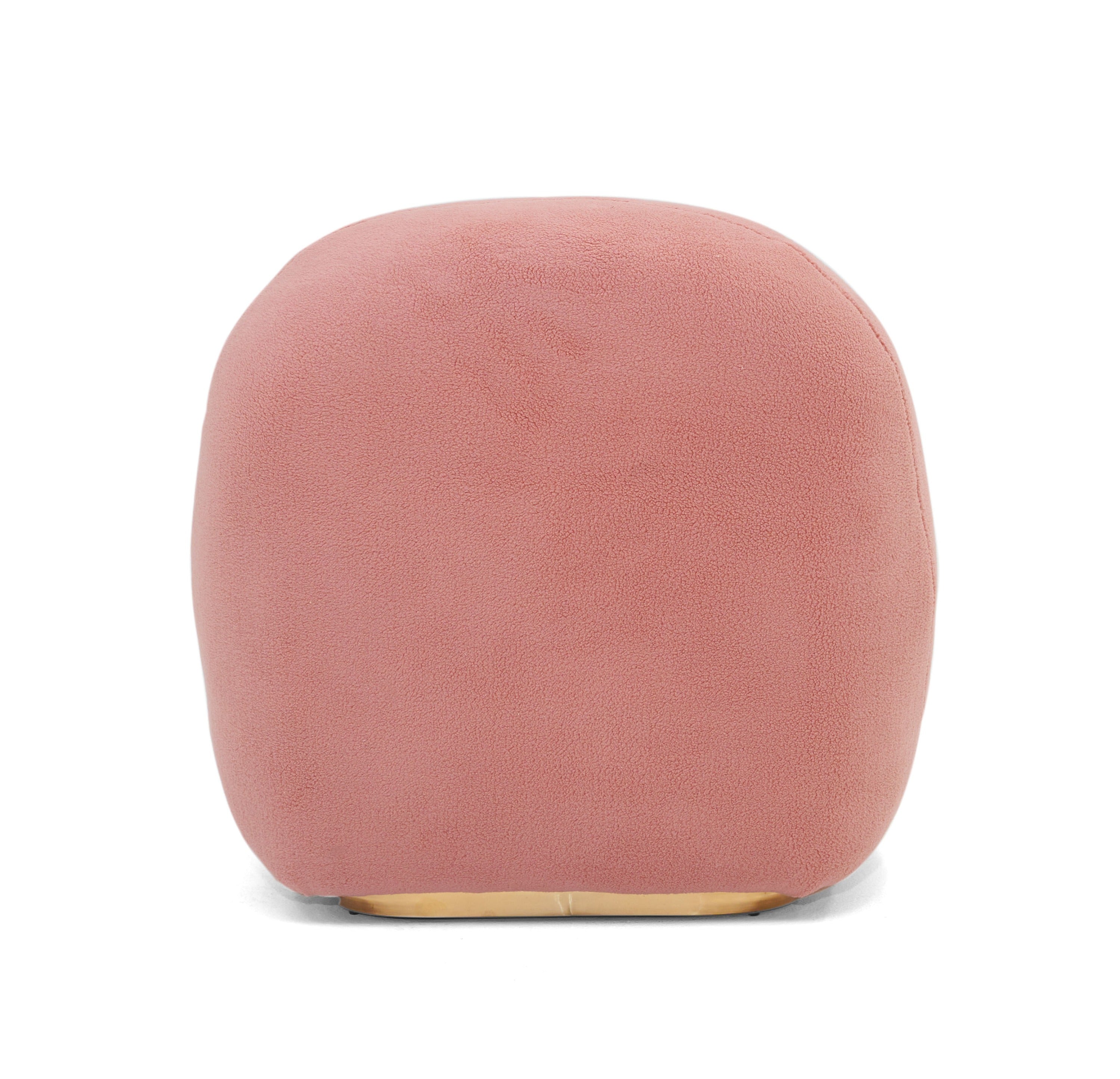 Modrest Crestone - Modern Pink Sherpa Accent Chair