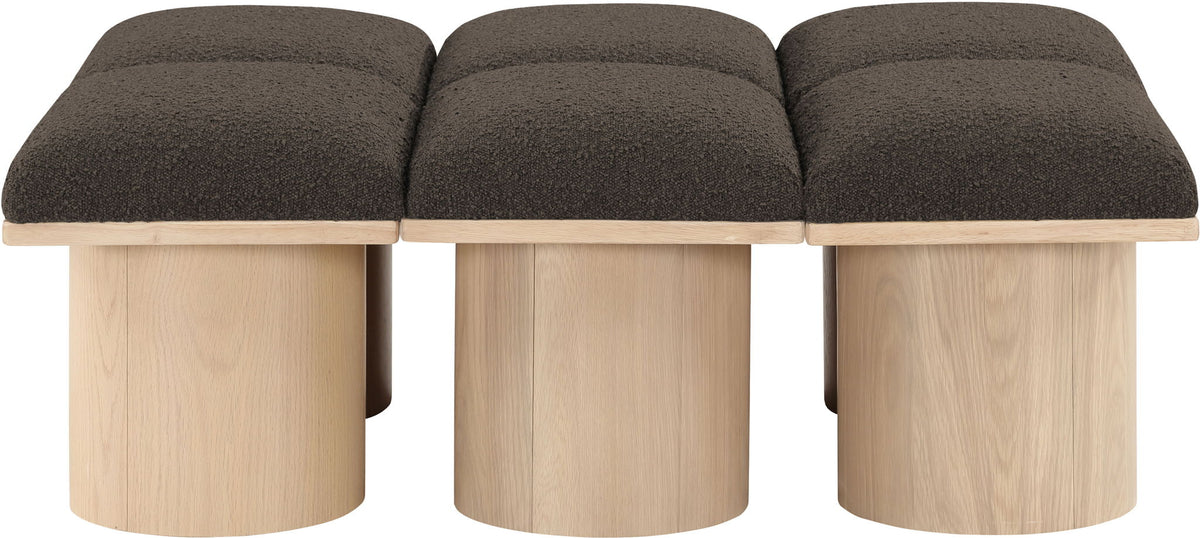 Pavilion - 6 Piece Modular Bench With Natural Base