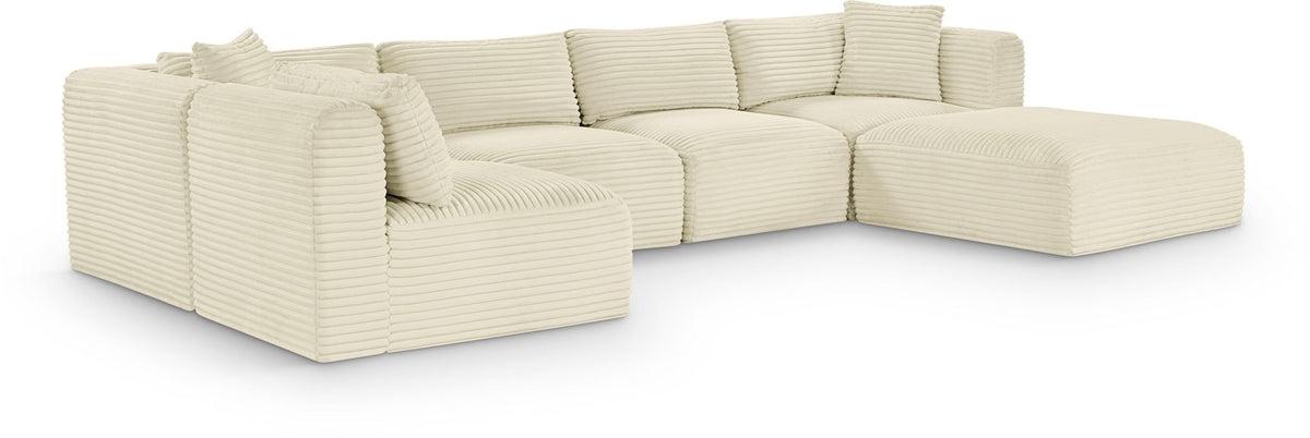 Shaggy - 6 Piece Modular U-Shaped Sectional