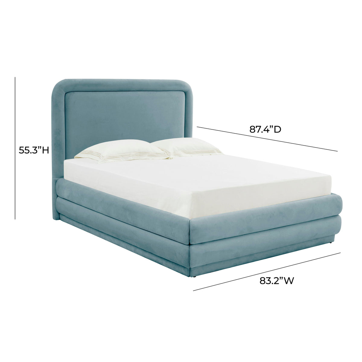 Briella - Velvet Bed