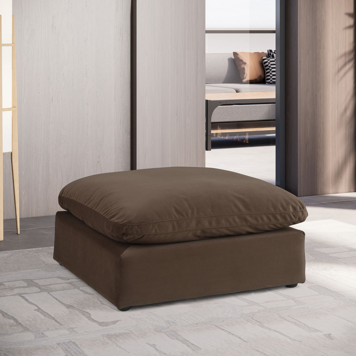 Comfy - Velvet Ottoman