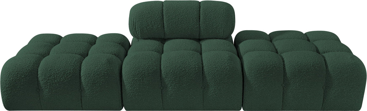 Ames - 3 Piece Boucle Upholstered Modular Sofa With 2 Backless Seats