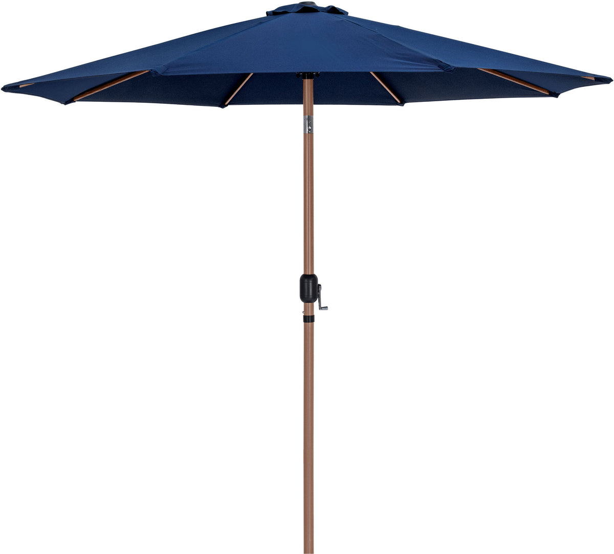 Fiji - Aluminum Patio Umbrella With Round Teak Base